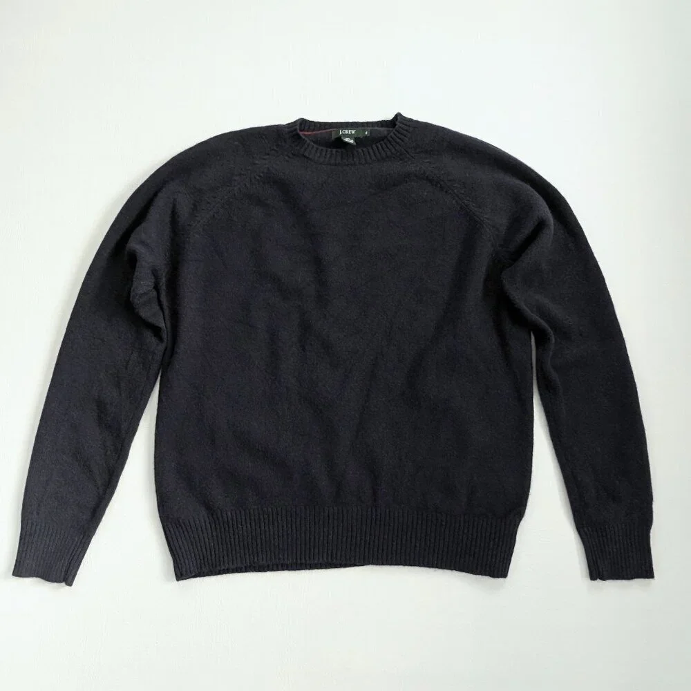 J. Crew 100% Lambs Wool Men's Navy Sweater Size XL